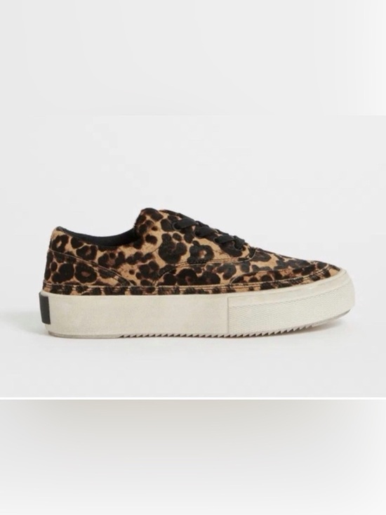All Saints Shoes - All Saints Leopard-Print Classic Platform Sneaker casual cool girl elevated 90’s